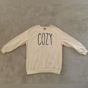 SHEIN Oversized Rae Dunn Inspired Sweatshirt